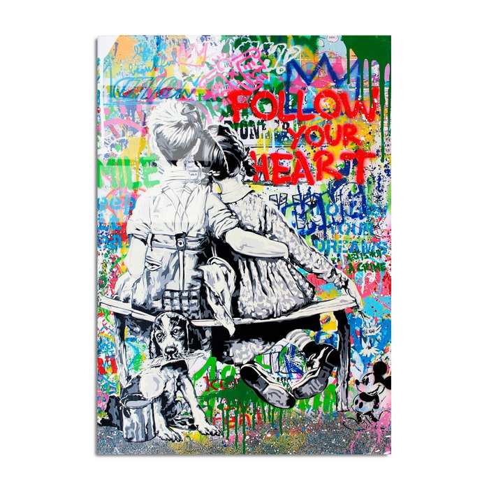 Wallity UV-721 Cuadro Decorativo en Vidrio Templado Multicolor 70 x 100 cm